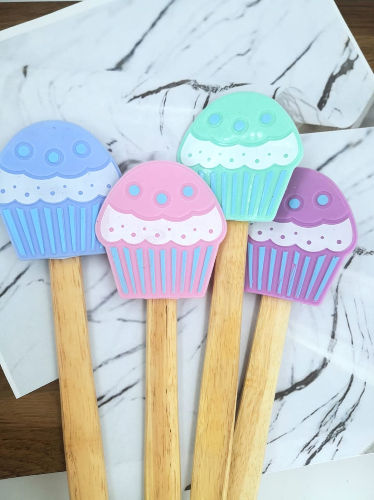 Espátula de Silicona para Reposteria forma de Cupcake Muffin. freeshipping - Emará