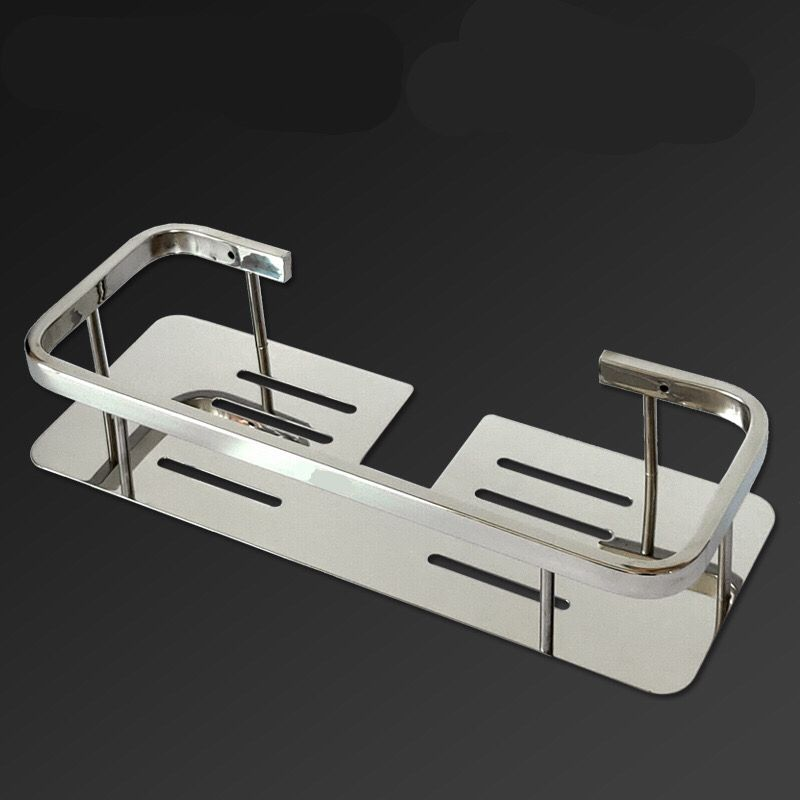 Organizador Rectangular 1 Estante Acero Inoxidable Baño Deco freeshipping - Emará