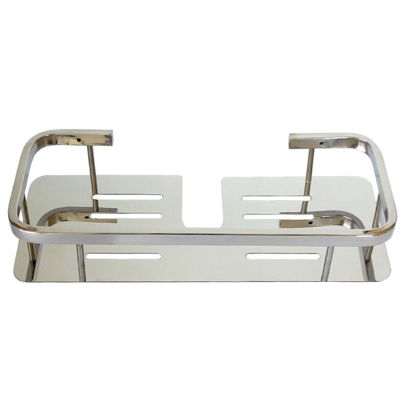 Organizador Rectangular 1 Estante Acero Inoxidable Baño Deco freeshipping - Emará