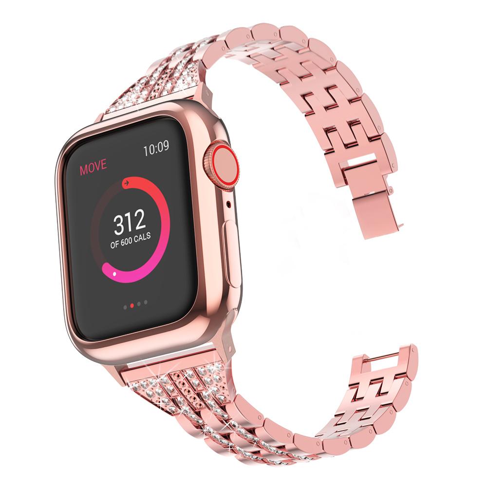 Malla de Acero con Strass para Apple Watch Se Serie 6 medida: 38 / 40mm freeshipping - Emará