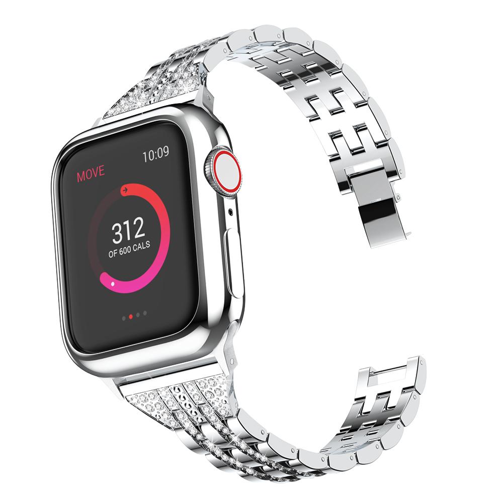 Malla de Acero con Strass para Apple Watch Se Serie 6 medida: 38 / 40mm freeshipping - Emará