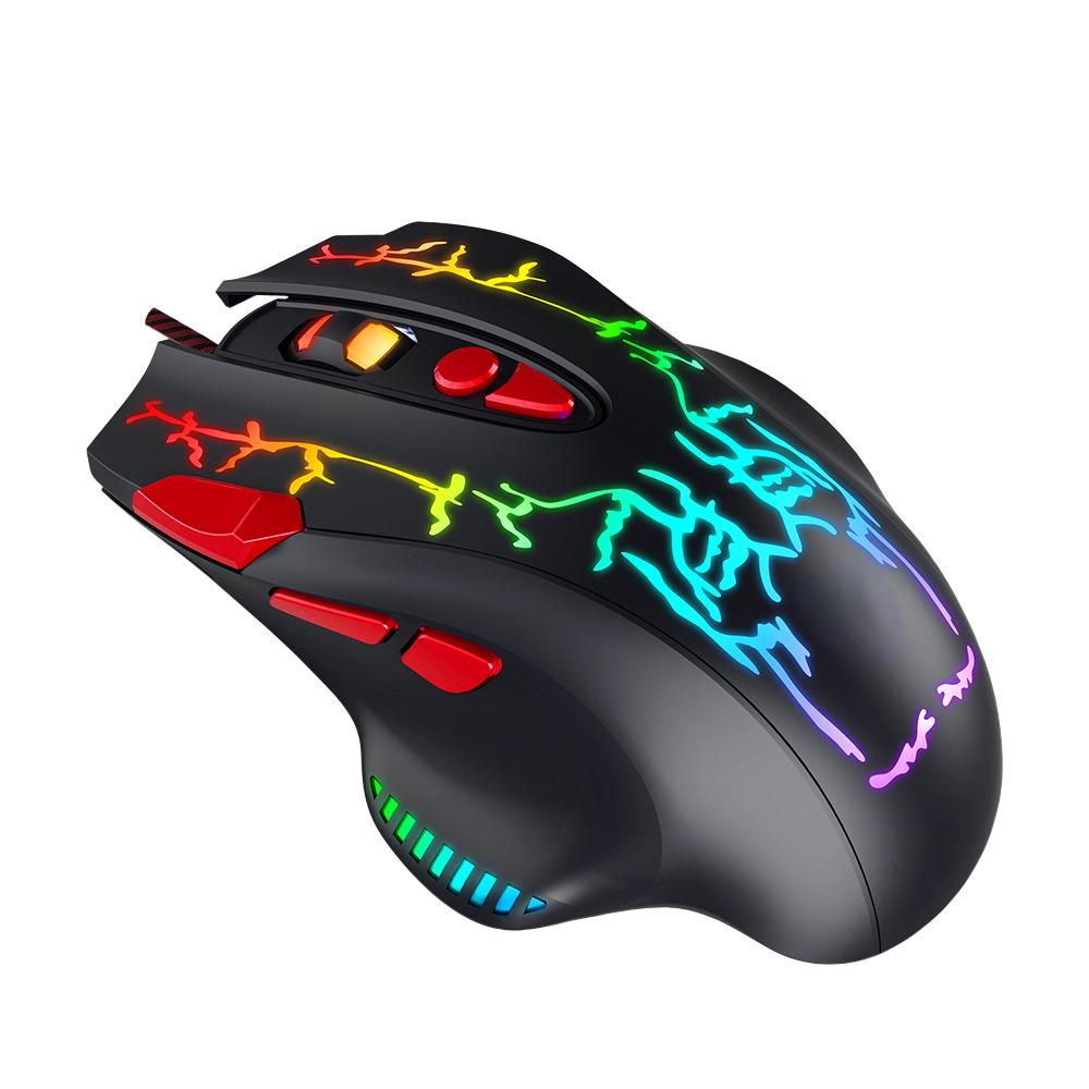 Mouse Gamer Retroilumniado 6400 dpi  8 Botones Programables  MADNESS freeshipping - Emará