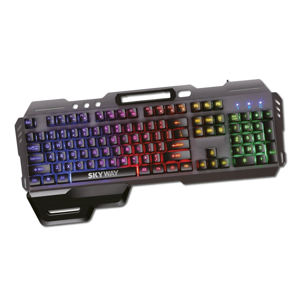 Teclado Gamer Anti Derrames Retroilumniado Led de Metal freeshipping - Emará