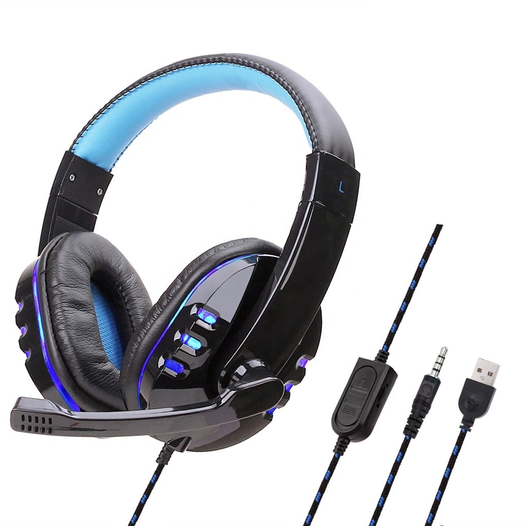 Auriculares Gamer con Micrófono Urban Warrior Retroilumniado +1Ficha mini jack freeshipping - Emará