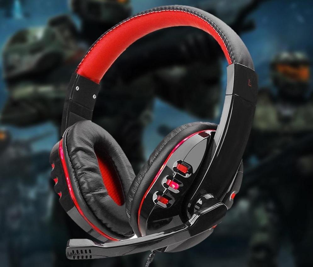 Auriculares Gamer con Micrófono Urban Warrior Retroilumniado +1Ficha mini jack freeshipping - Emará