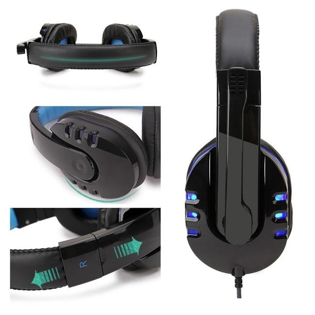 Auriculares Gamer con Micrófono Urban Warrior Retroilumniado +2Fichas mini jack freeshipping - Emará