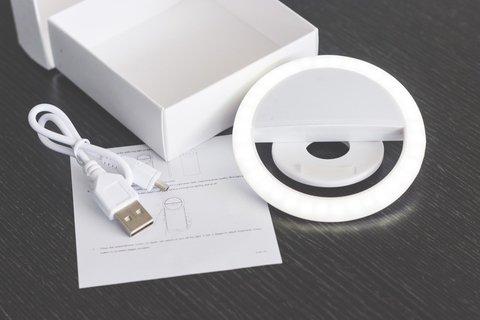 Aro de Luz Led Selfie (3 Intensidades) para Celular -Tablet - Batería Recargable freeshipping - Emará