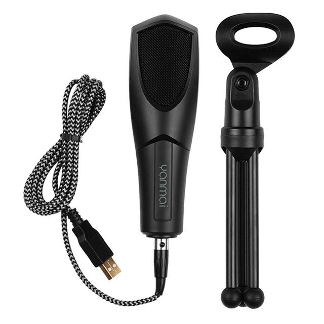 Microfono Condenser Omnidireccional con Tripode Cable Usb M2 freeshipping - Emará