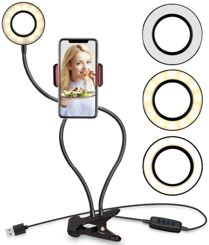 Aro De Luz Led Selfie 2 en 1 Celular Tiktok Live Stream SA14 - SKYWAY freeshipping - Emará