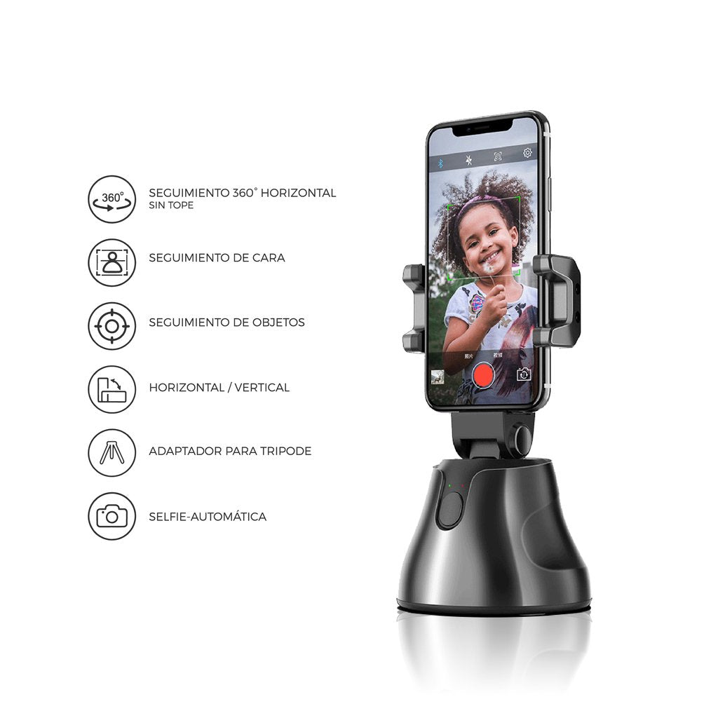 Robot Inteligente Tripode Selfie (Te sigue) - Automatico Giratorio 360º (Te sigue) freeshipping - Emará