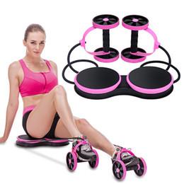 BANDA MULTI FUNCION ABDOMINALES Ab Roller tipo REVOFLEX EXTREME ROSADO freeshipping - Emará