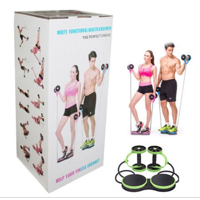 BANDA MULTI FUNCION ABDOMINALES Ab Roller tipo REVOFLEX EXTREME ROSADO freeshipping - Emará