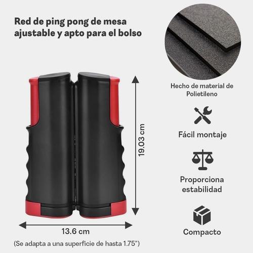 Red Ping Pong Profesional Con Soporte Retráctil Adaptable a cualquier mesa freeshipping - Emará