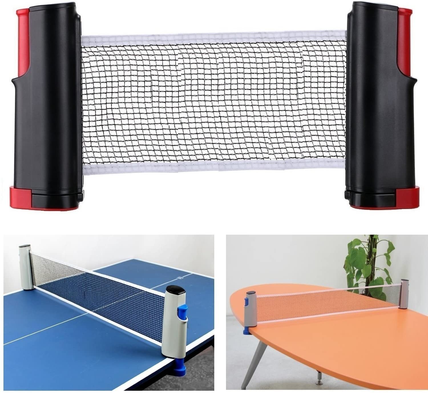 Red Ping Pong Profesional Con Soporte Retráctil Adaptable a cualquier mesa freeshipping - Emará