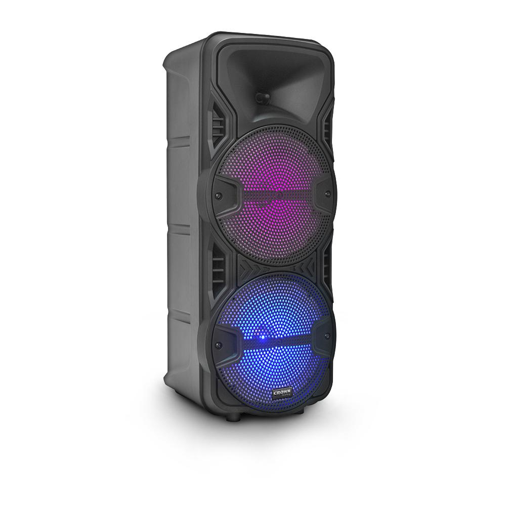 GABINETE ACÚSTICO de 3 VÍAS Auto Amplificado - Bafle de 2 Woofers de 8 pulgadas Potencia 16000 Watts con Control remoto freeshipping - Emará