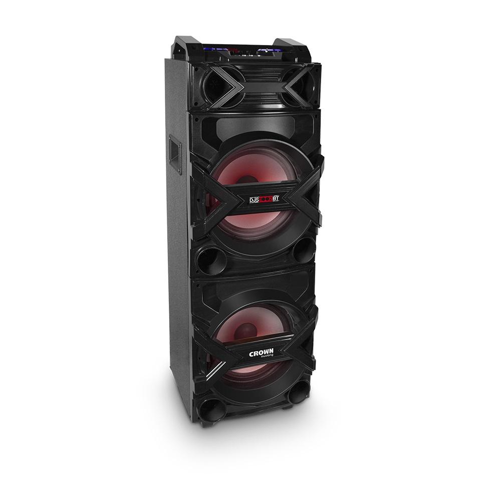 GABINETE ACÚSTICO de 4 vias Autoamplificado Doble Woofer 10 Pulgadas POTENCIA PMPO 25000W freeshipping - Emará