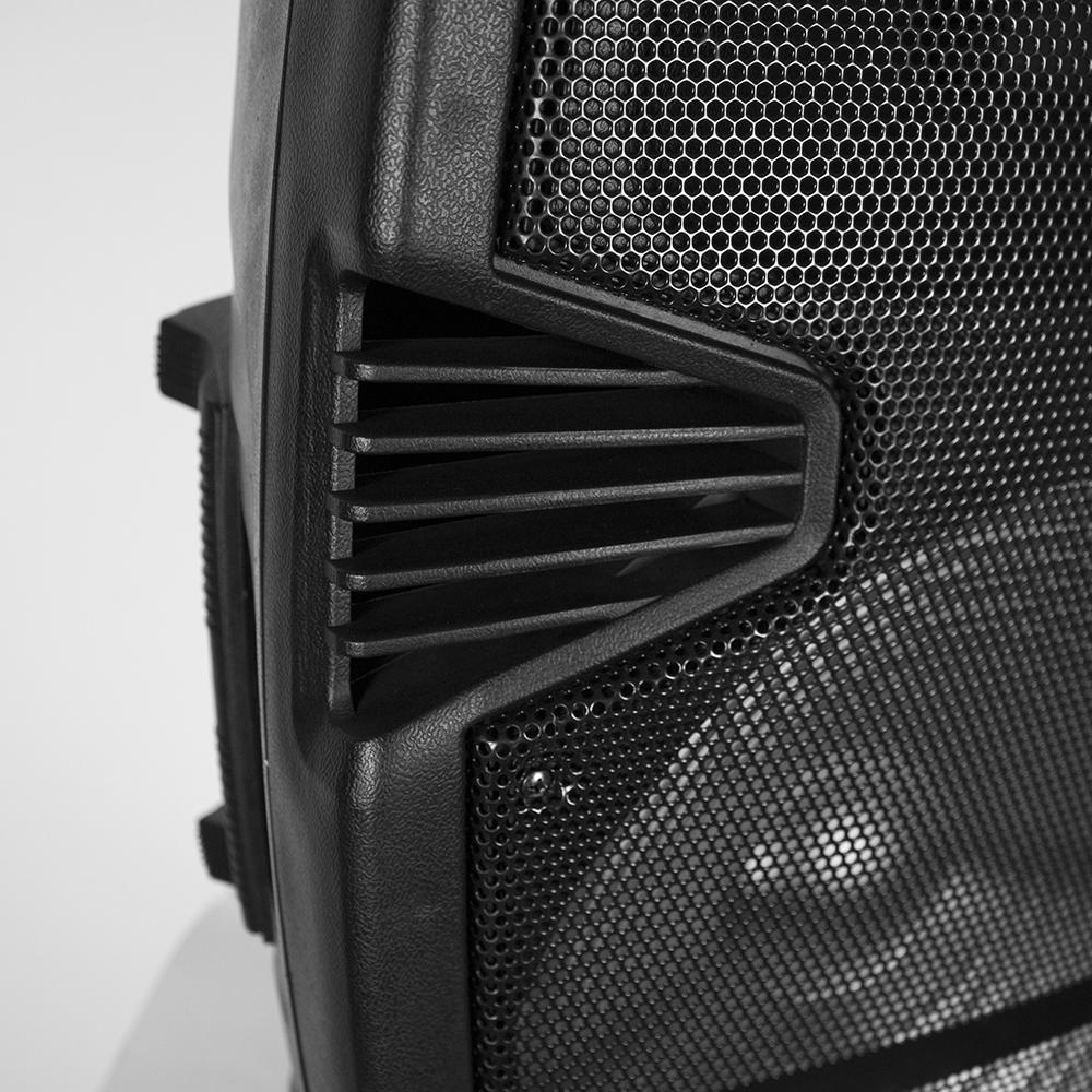 GABINETE ACÚSTICO MOOVE-15BT BAFLE POTENCIADO DE 2 VÍAS AUTOAMPLIFICADO WOOFER 15 Pulgadas POTENCIA PMPO: 18000 Watt freeshipping - Emará