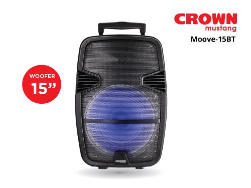 GABINETE ACÚSTICO MOOVE-15BT BAFLE POTENCIADO DE 2 VÍAS AUTOAMPLIFICADO WOOFER 15 Pulgadas POTENCIA PMPO: 18000 Watt freeshipping - Emará