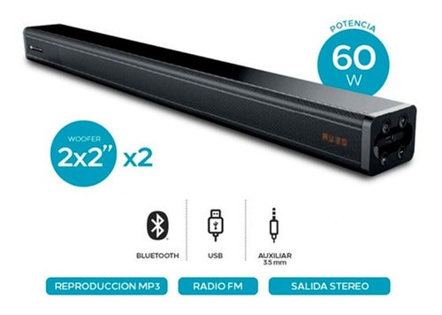 BARRA DE SONIDO 2.0 SOUNDSPACE I freeshipping - Emará