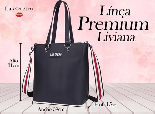 Cartera De Mujer Tote Las Oreiro Elegante Liviana Grande Hb freeshipping - Emará