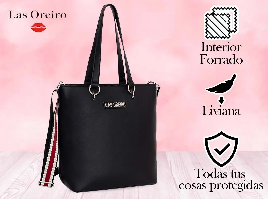 Cartera De Mujer Tote Las Oreiro Elegante Liviana Grande Hb freeshipping - Emará