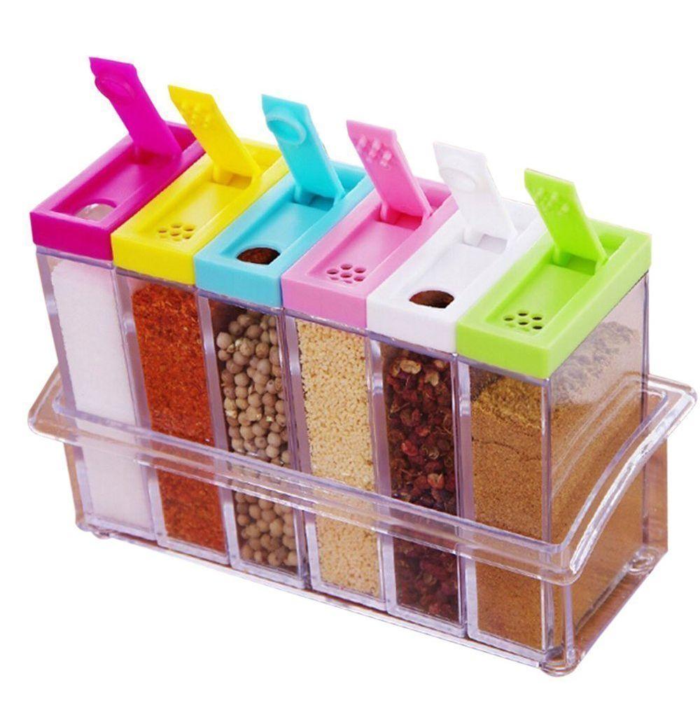 Especieros con Organizador de Acrílico 6 colores freeshipping - Emará