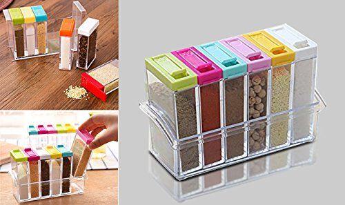 Especieros con Organizador de Acrílico 6 colores freeshipping - Emará