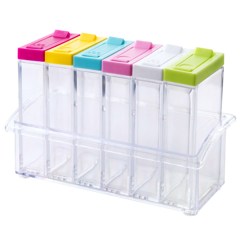 Especieros con Organizador de Acrílico 6 colores freeshipping - Emará