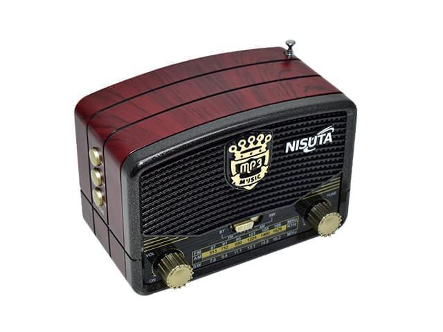 Radio Portátil Vintage Bluetooth AM/FM/SW Nisuta NSRV16 freeshipping - Emará