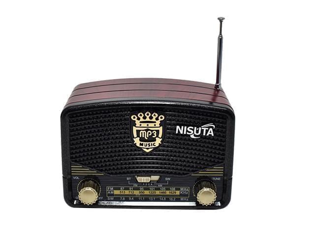 Radio Portátil Vintage Bluetooth AM/FM/SW Nisuta NSRV16 freeshipping - Emará