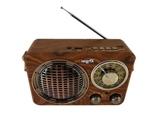 Radio Portátil Vintage Bluetooth AM/FM/SW Nisuta NSRV17 freeshipping - Emará